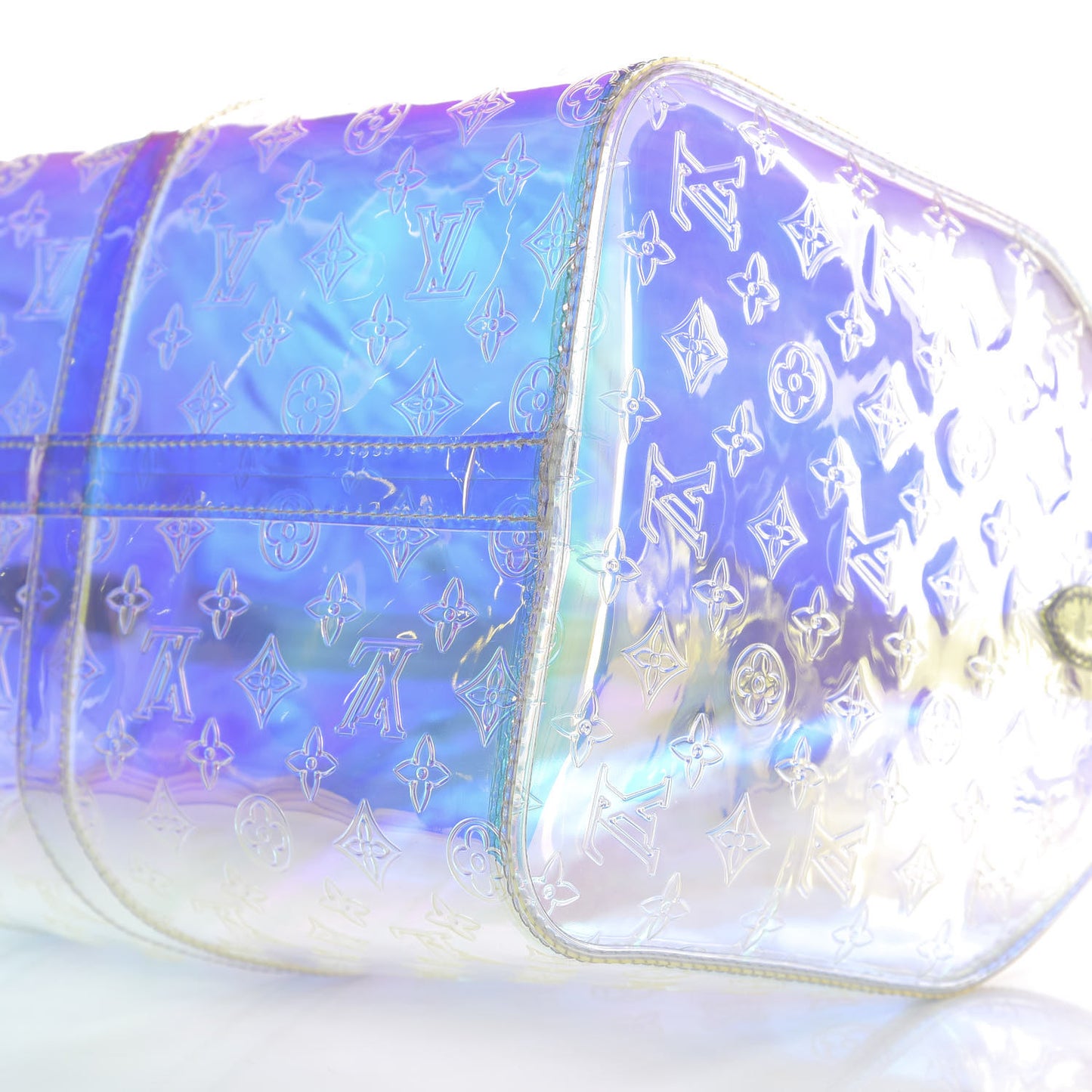 PVC Monogram Keepall Bandouliere 50 Iridescent Prism