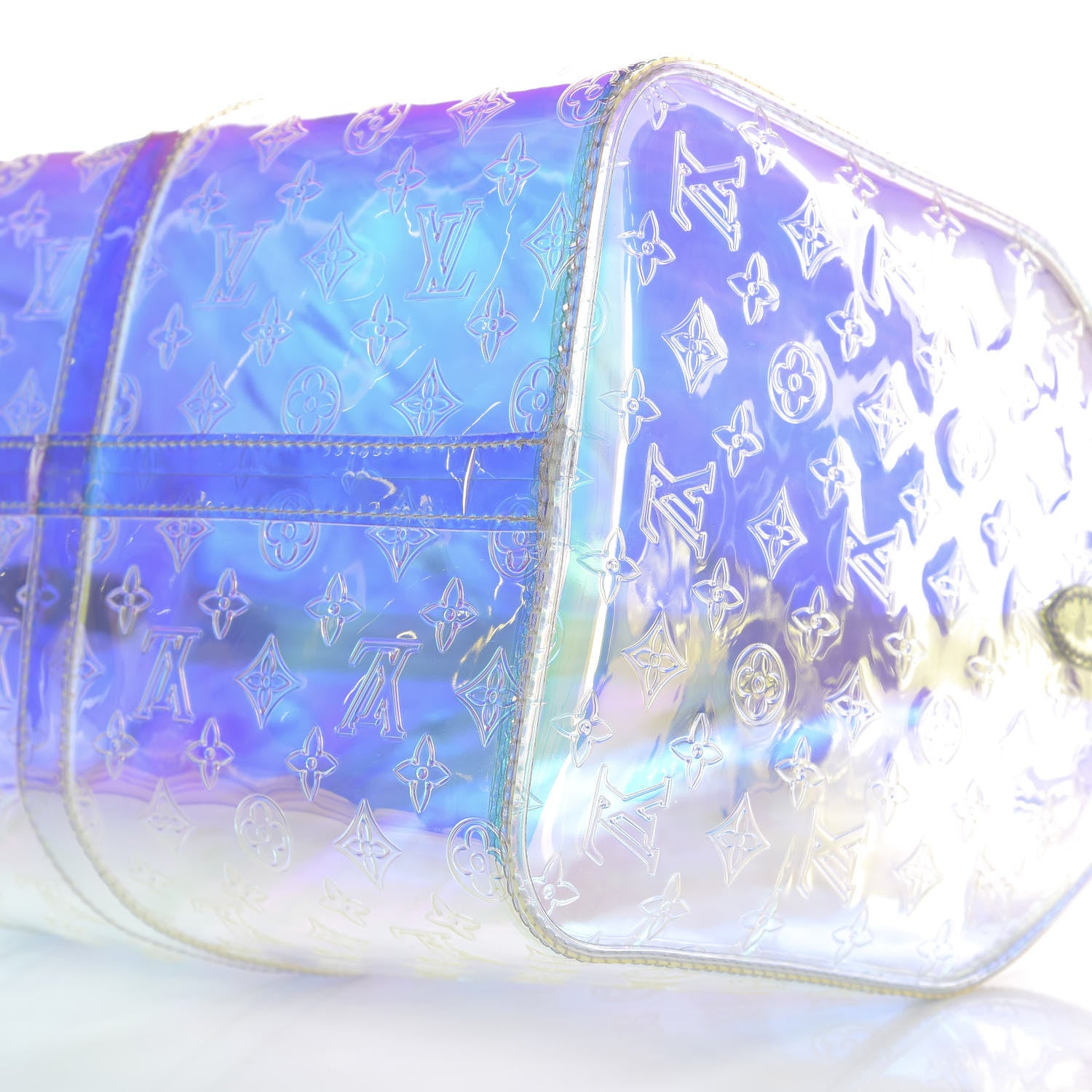 Louis Vuitton PVC Monogram Keepall Bandouliere 50 Iridescent Prism 8 of 9