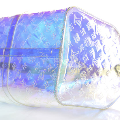 Louis Vuitton PVC Monogram Keepall Bandouliere 50 Iridescent Prism 8 of 9