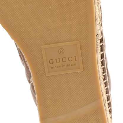 Gucci Nappa Matelasse GG Marmont Espadrilles 38.5 Porcelain Rose 7 of 12