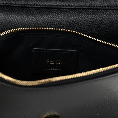 Fendi Vitello Cruise F is Fendi Bi-Color FF 1974 Embossed Medium Envelope Wallet On Chain Black Maya 6 of 14