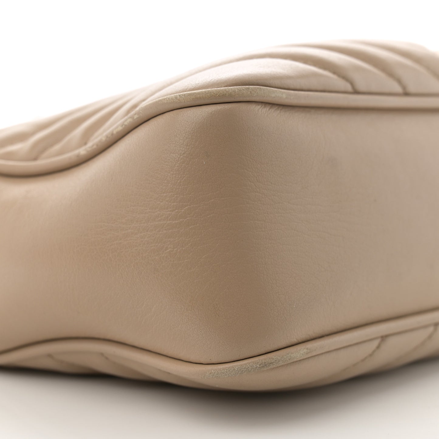 Calfskin Matelasse Monogram Lou Camera Bag Dark Beige