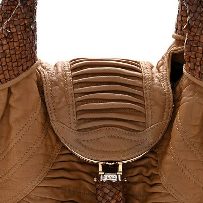 Fendi Nappa Pleated Nuvolata Spy Bone 8 of 14