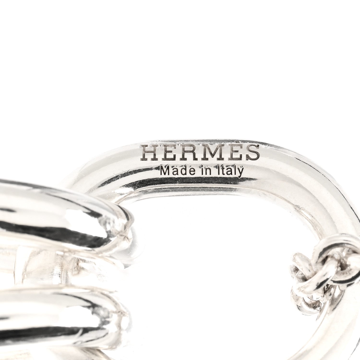 Hermes Sterling Silver Rose de Mer Tassel Necklace 1131166