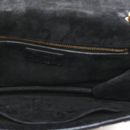 Christian Dior Lambskin Cannage Studded Large Dioraddict Flap Bag Black 5 of 11