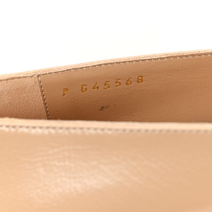 Chanel Crinkled Calfskin Chain CC Mocassin Loafers  39 Beige 9 of 9