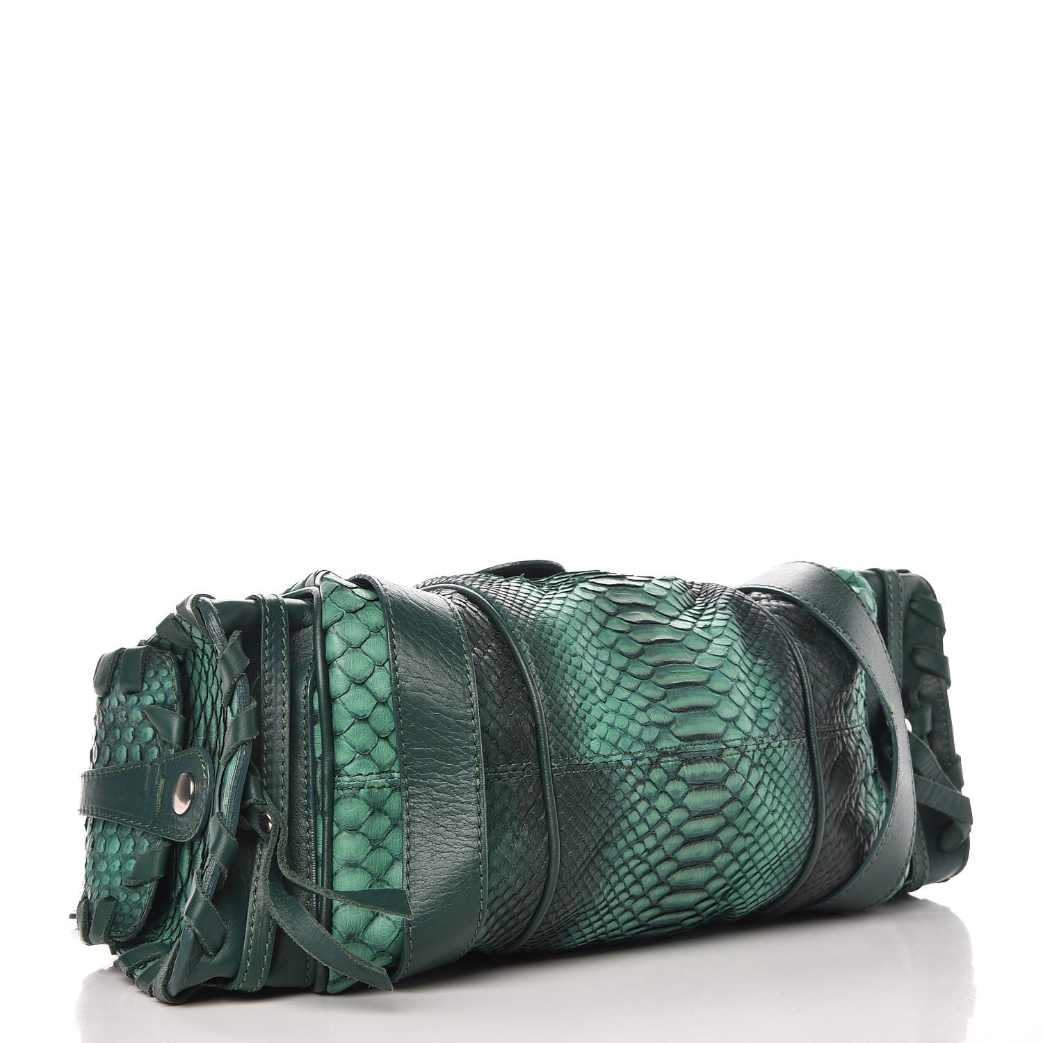 Chloe Python Silverado Shoulder Bag Emerald 4 of 9