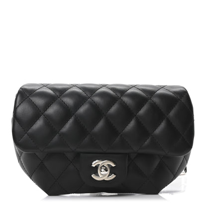 Chanel Calfskin Quilted CC Uniform Flap Belt Bag Black 1 of 10