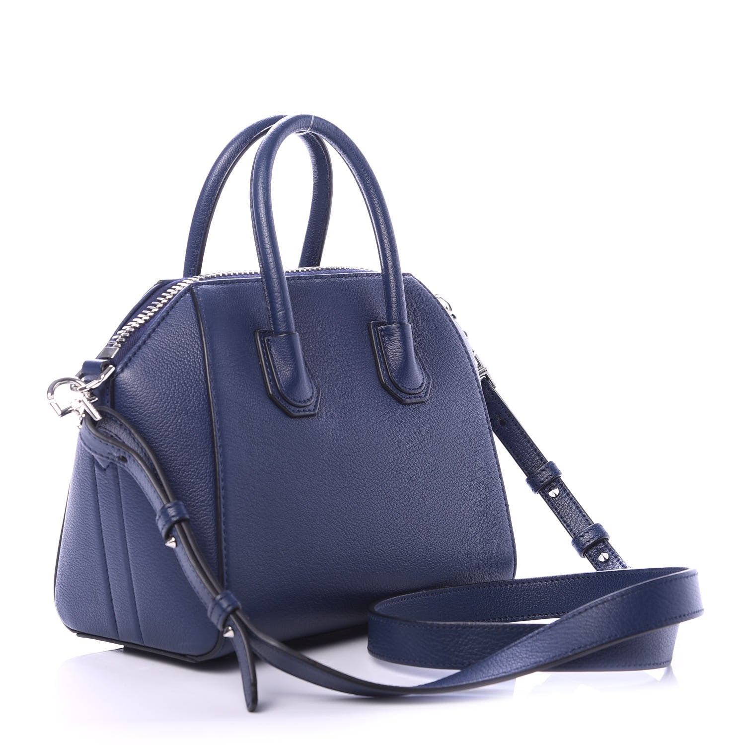Givenchy Sugar Goatskin Mini Antigona Night Blue 3 of 11