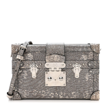 Louis Vuitton Lizard Petite Malle Silver 1 of 9