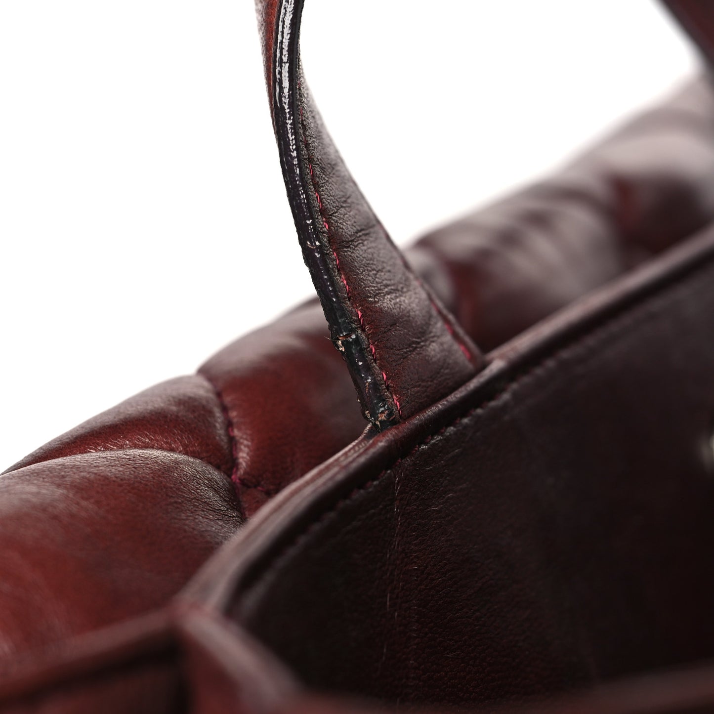 Lambskin Quilted Chanel 3 Maxi Tote Burgundy