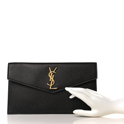 Saint Laurent Grain De Poudre Uptown Pouch Black 4 of 8