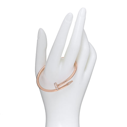 Cartier 18K Pink Gold Diamond Juste Un Clou Bracelet 16 2 of 4