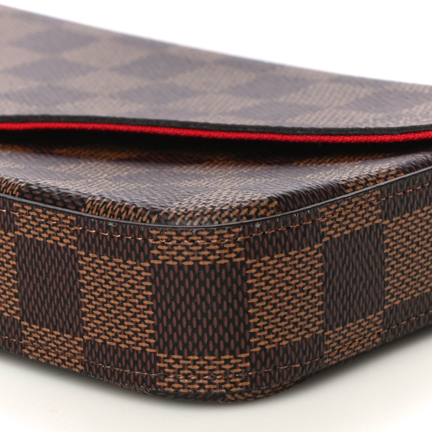 Louis Vuitton Damier Ebene Pochette Felicie Chain Wallet 11 of 13