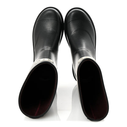 Chanel Caoutchouk CC High Boots 38 Black 2 of 9