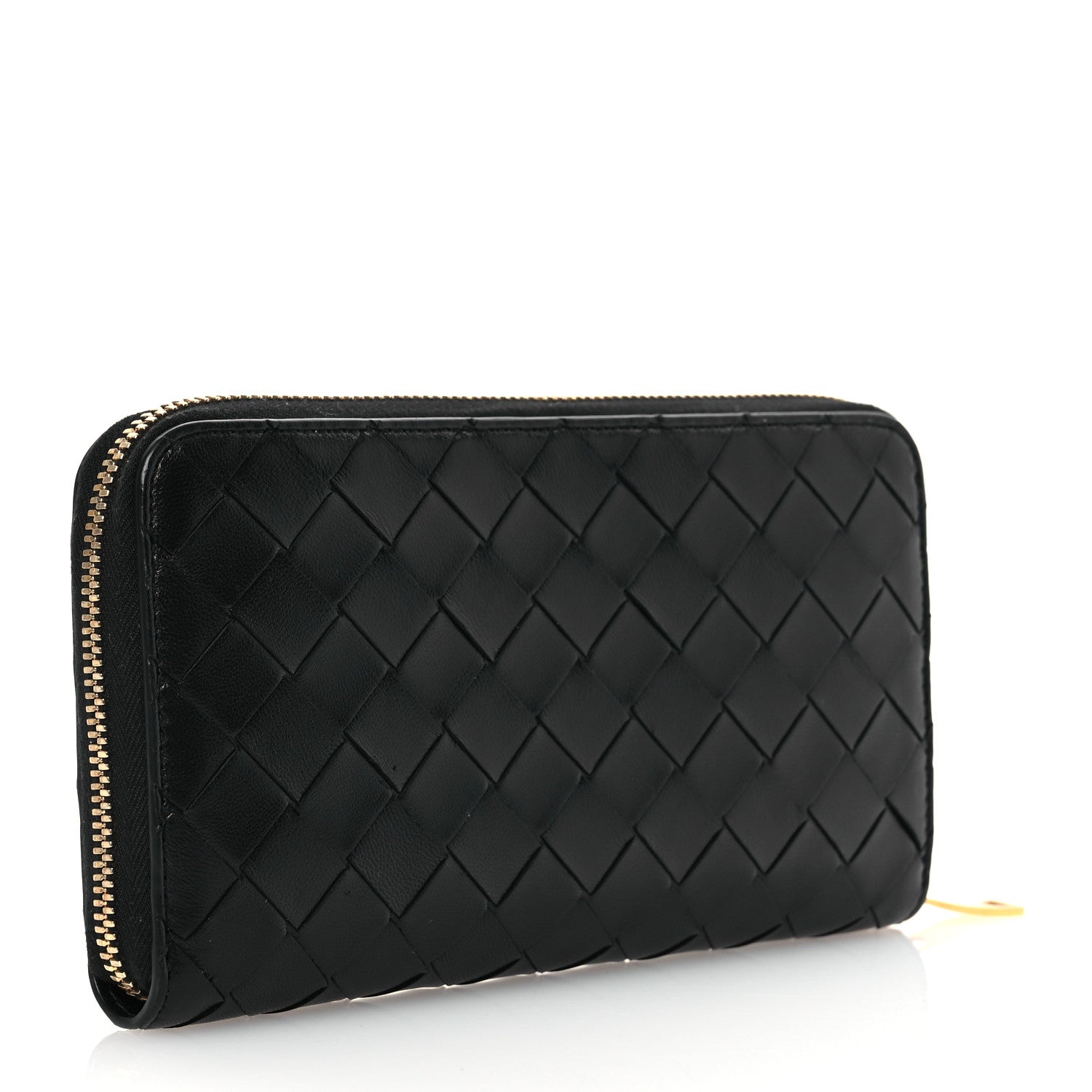 Bottega Veneta Nappa Intrecciato Zip Around Wallet Black 3 of 10