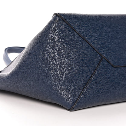 Celine Soft Grained Calfskin Small Belt Cabas Phantom Abyss Blue 10 of 12