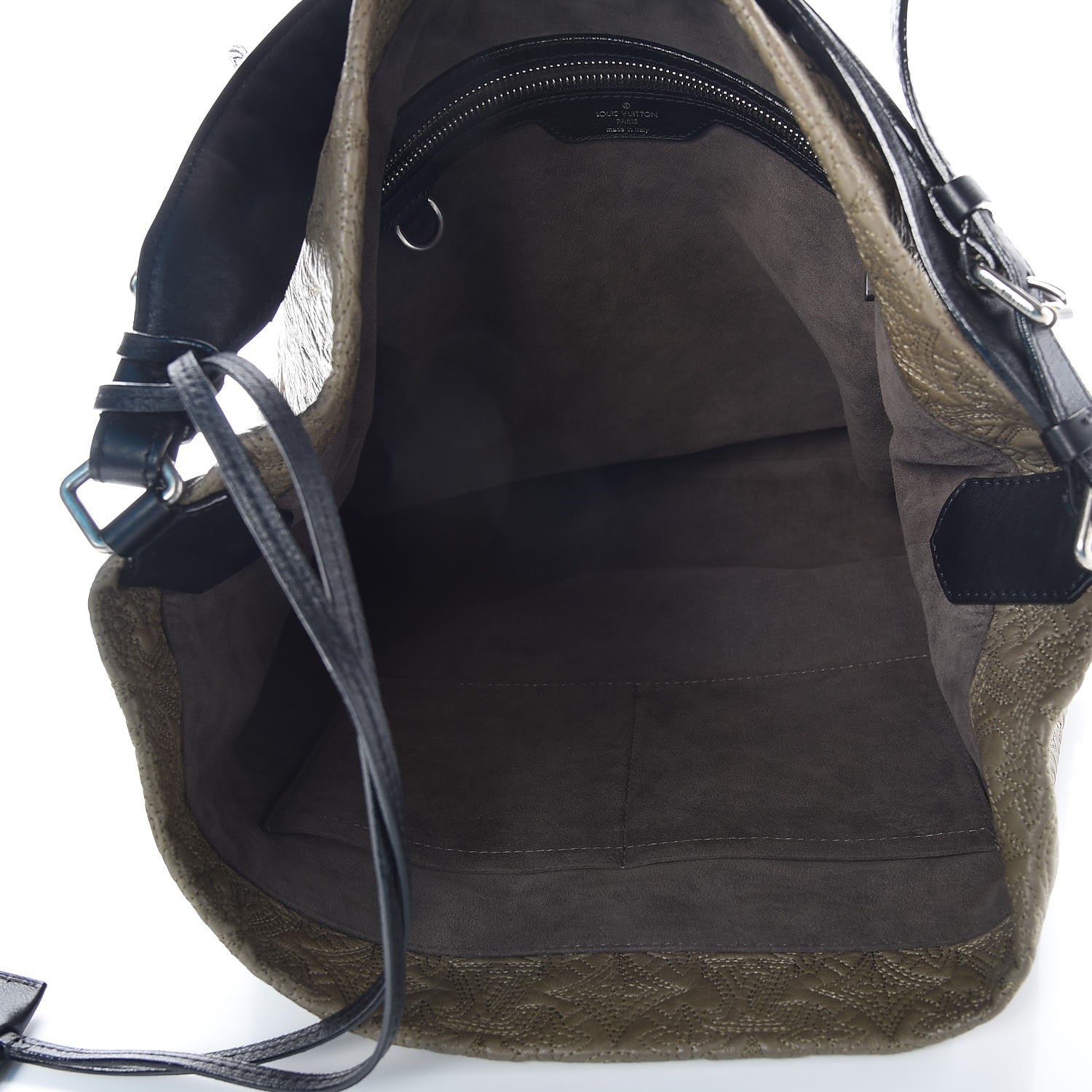 Louis Vuitton Monogram Lambskin Antheia Hobo PM Olive 5 of 9