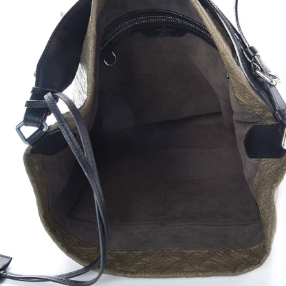 Louis Vuitton Monogram Lambskin Antheia Hobo PM Olive 5 of 9