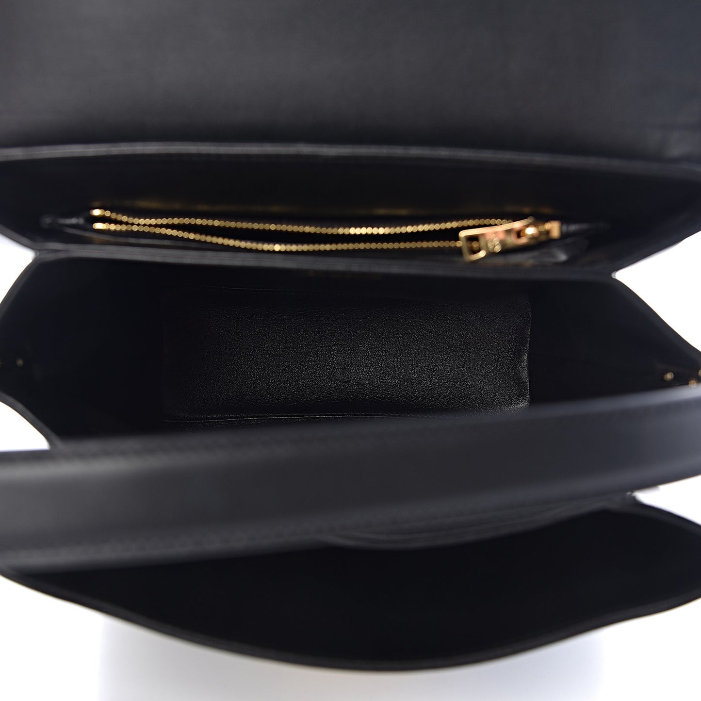 New Calfskin Medium Ingrid Top Handle Bag Black