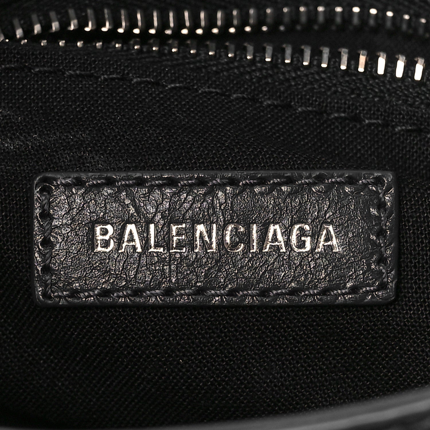 Balenciaga Agneau Classic Silver Hardware Mini City Logo Strap Gris Fossile White 6 of 9