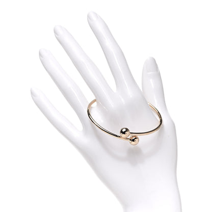 Tiffany 18K Rose Gold 8mm HardWear Ball Bypass Bracelet 2 of 5