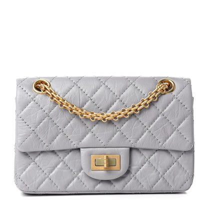 Chanel Aged Calfskin Quilted 2.55 Reissue Mini Flap Grey 1 of 11