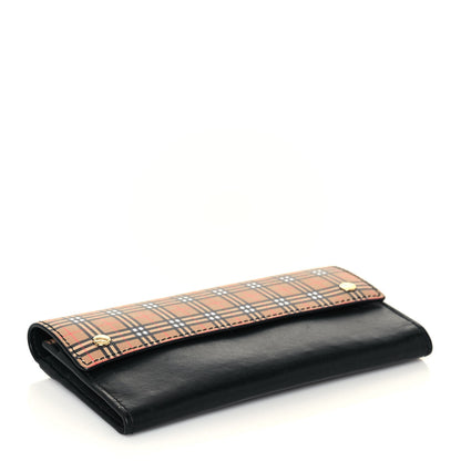 Burberry Calfskin Mini Vintage Check Harris Wallet Antique Yellow 4 of 14