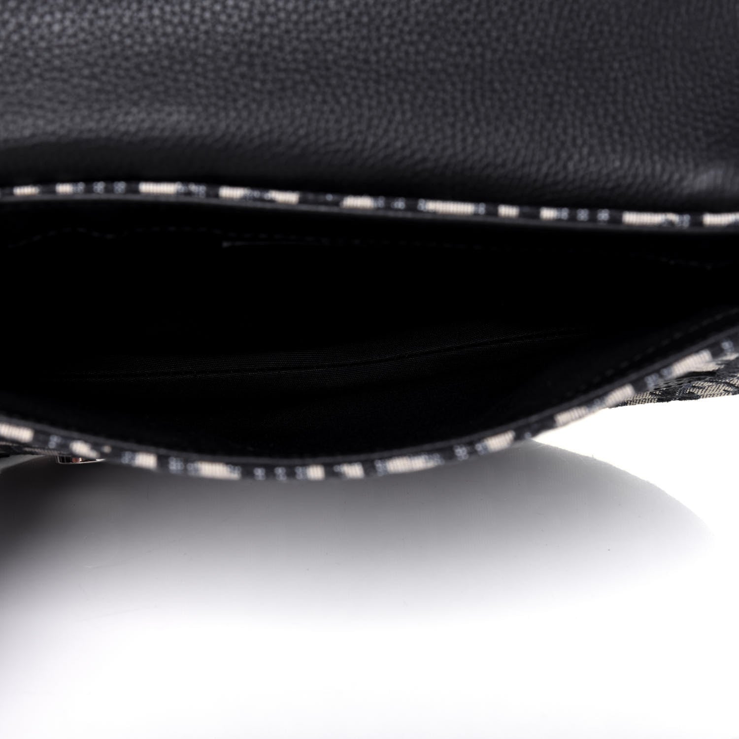 Christian Dior Oblique Saddle Messenger Pouch Beige Black 6 of 11