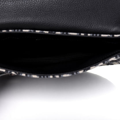 Christian Dior Oblique Saddle Messenger Pouch Beige Black 6 of 11