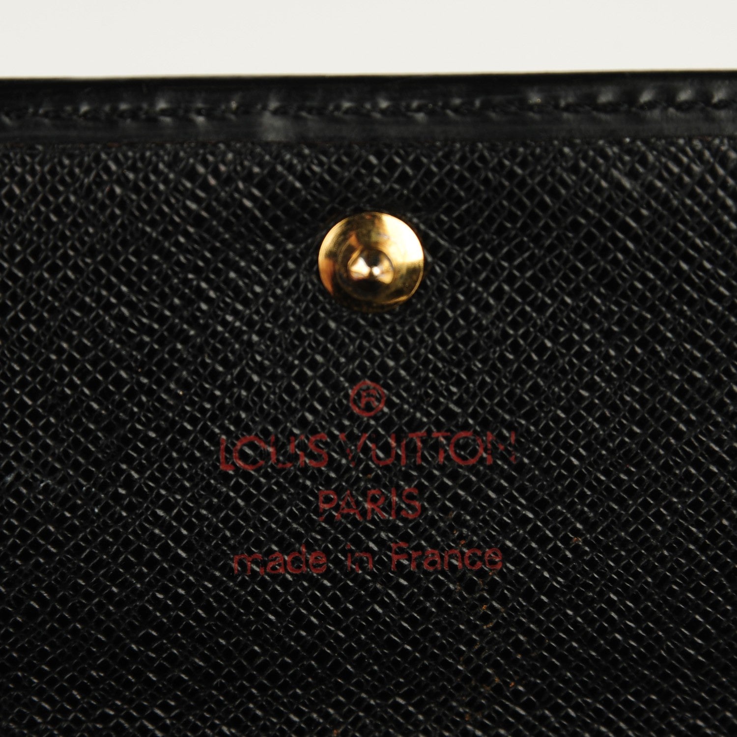 Louis Vuitton Epi Porte Tresor Etui Papiers Wallet Black 5 of 8