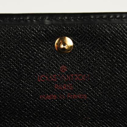 Louis Vuitton Epi Porte Tresor Etui Papiers Wallet Black 5 of 8