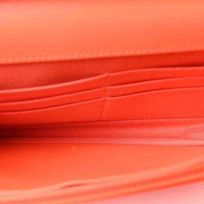 Chanel Caviar Quilted Boy Wallet On Chain WOC Orange 5 of 10