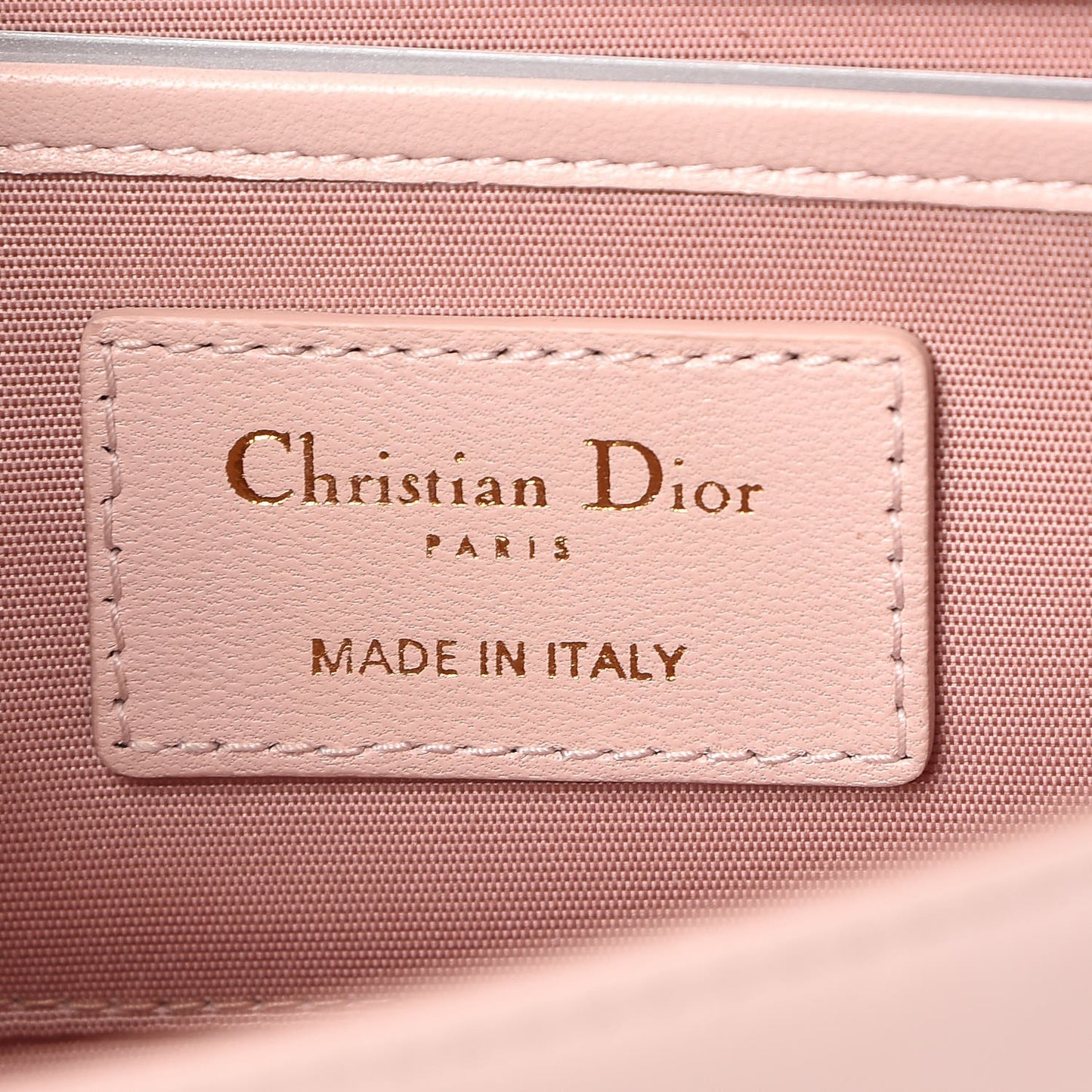 Lambskin Cannage Lady Dior Convertible Clutch Pink