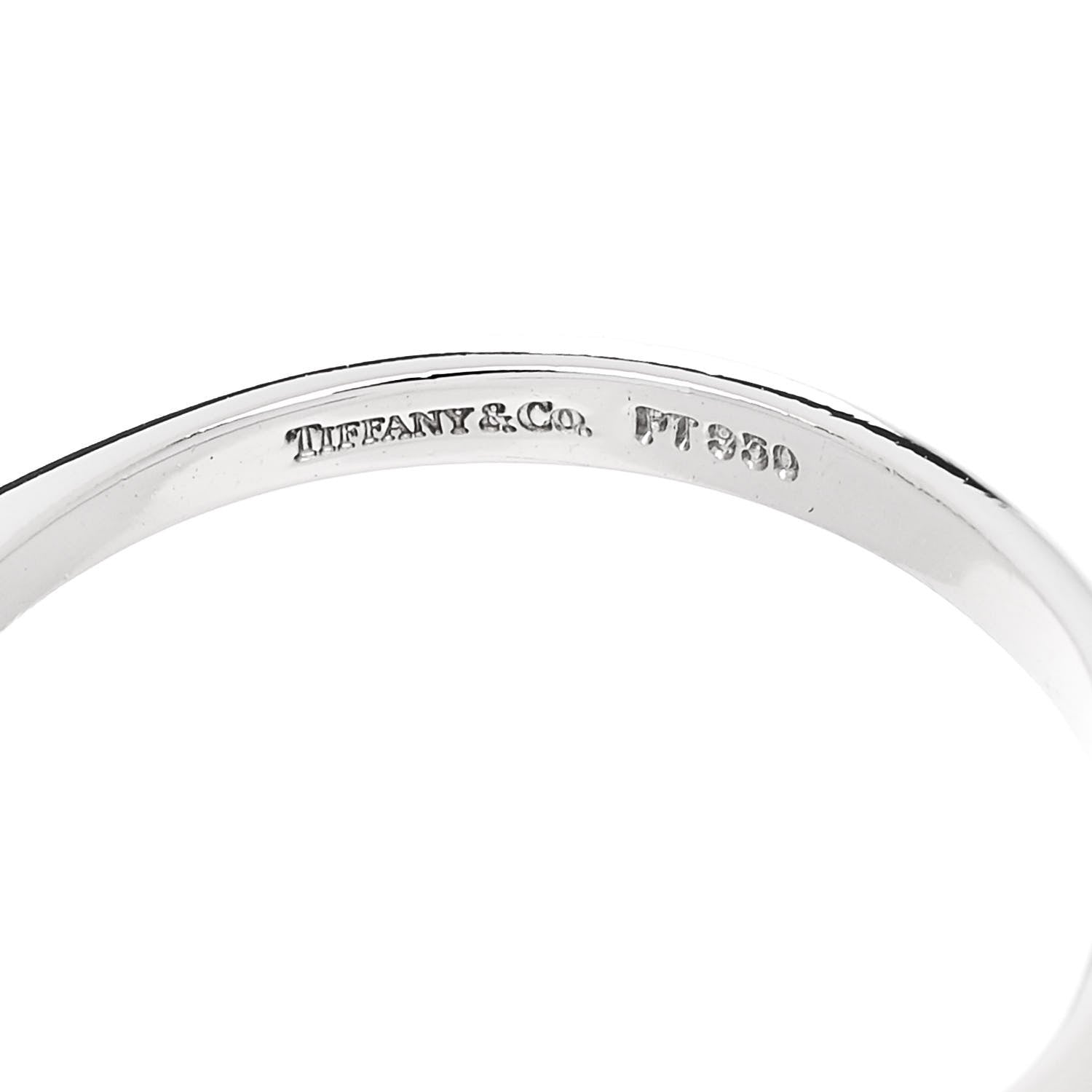 Tiffany Platinum Diamond Flower Ring 56 7.5 5 of 6