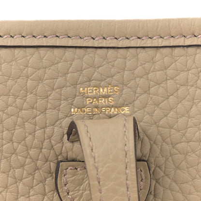 Hermes Taurillon Clemence Evelyne Sangle Cordage TPM Beige Marfa 6 of 11
