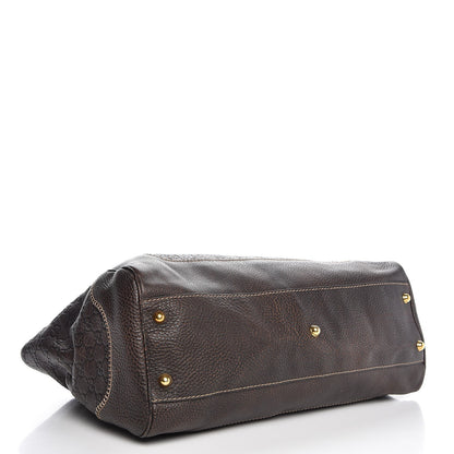 Gucci Guccissima Large New Pelham Shoulder Bag Dark Brown 4 of 7