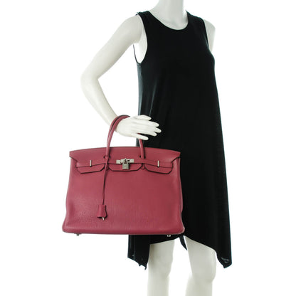 Hermes Taurillon Clemence Birkin 40 Bois de Rose 2 of 22