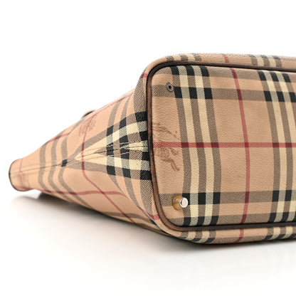 Burberry Haymarket Check Medium Regent Tote Chocolate 8 of 13