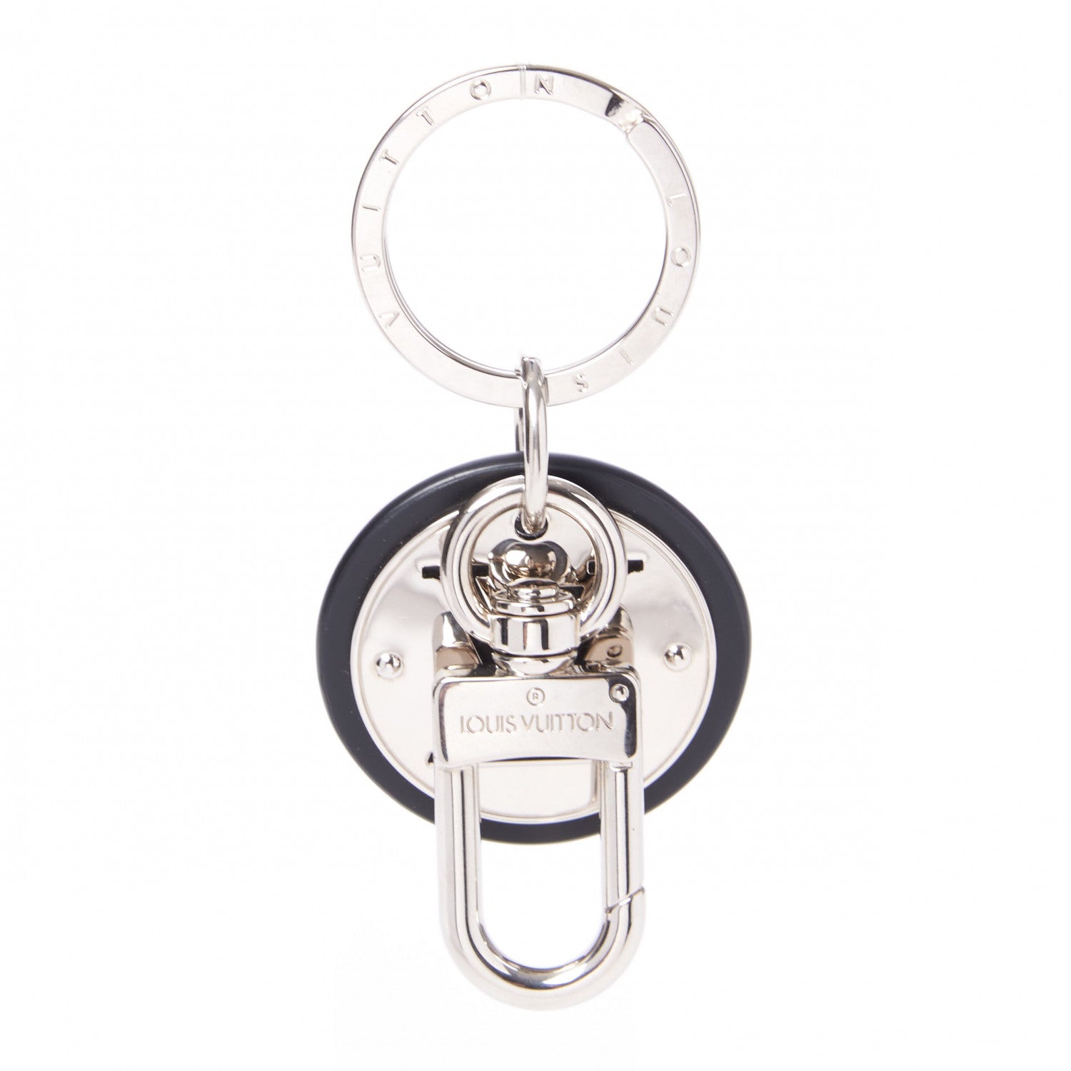 Louis Vuitton LV Circle Bag Charm Key Holder Silver 3 of 3