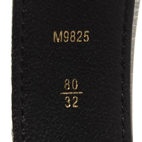 Monogram Sequins Eclipse Belt 80 32 Black