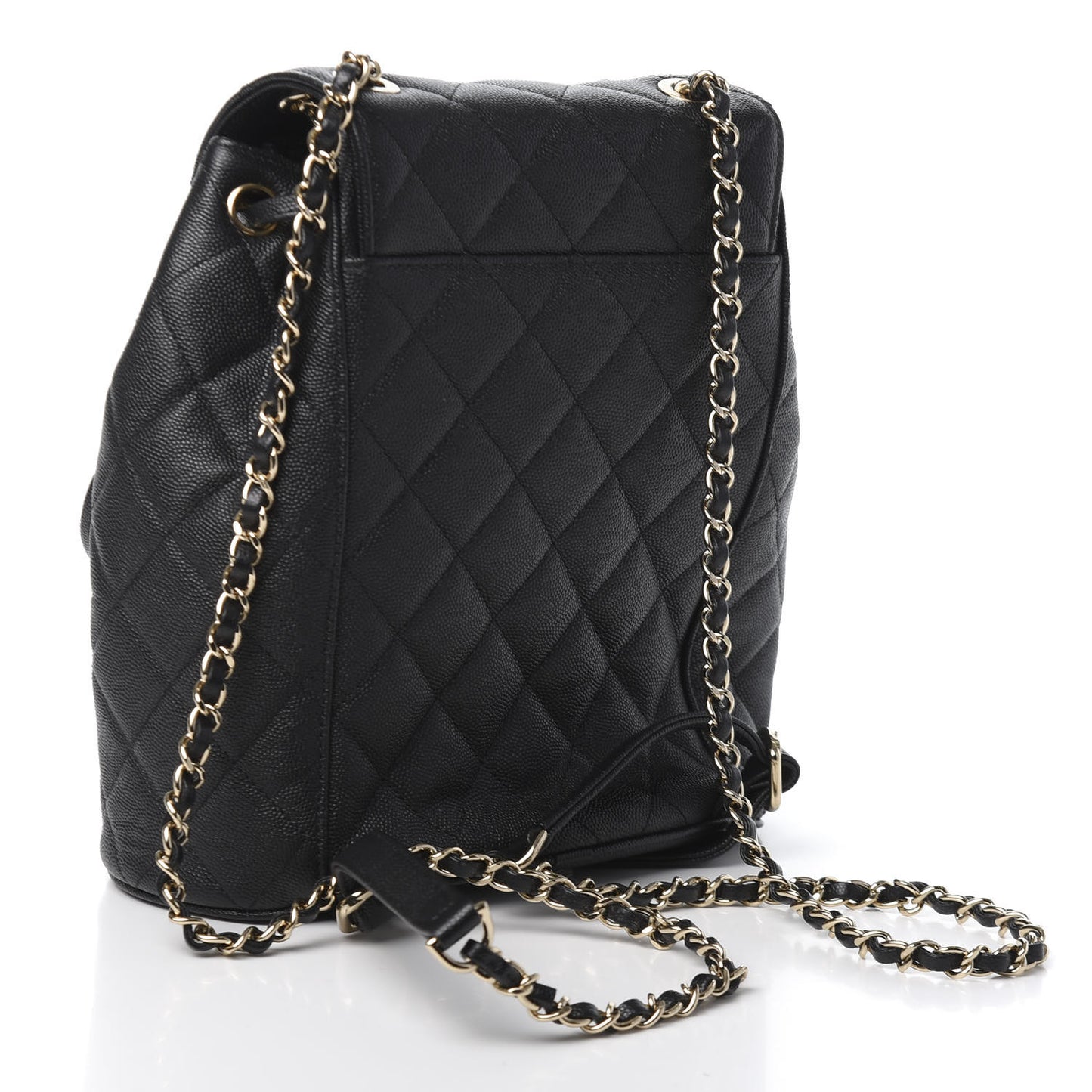 Caviar Quilted Backpack Bag Black