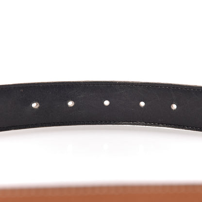 Hermes Box Togo 32mm Belt Strap 85 Black Gold 4 of 10