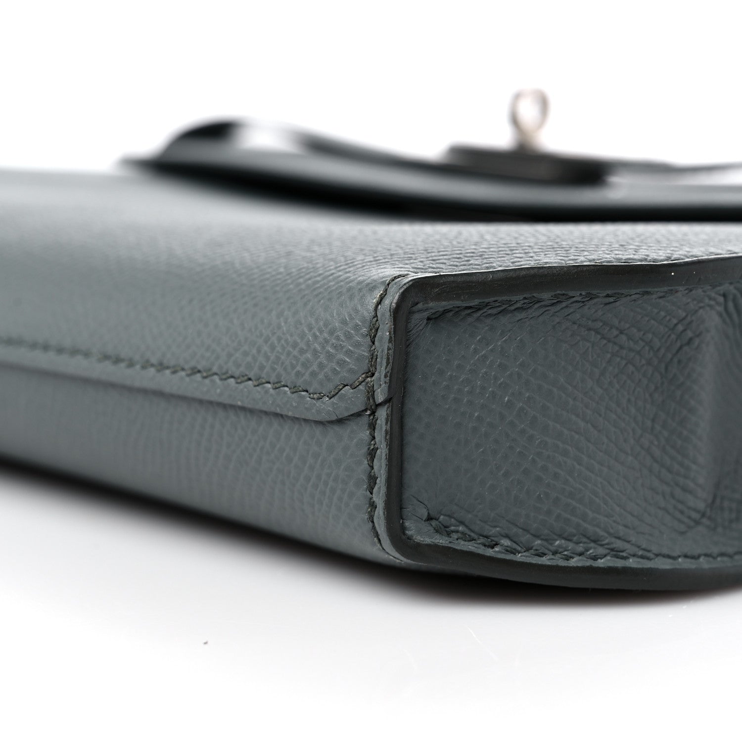Hermes Epsom Kelly Depeches 25 Pouch Vert Amande 9 of 10