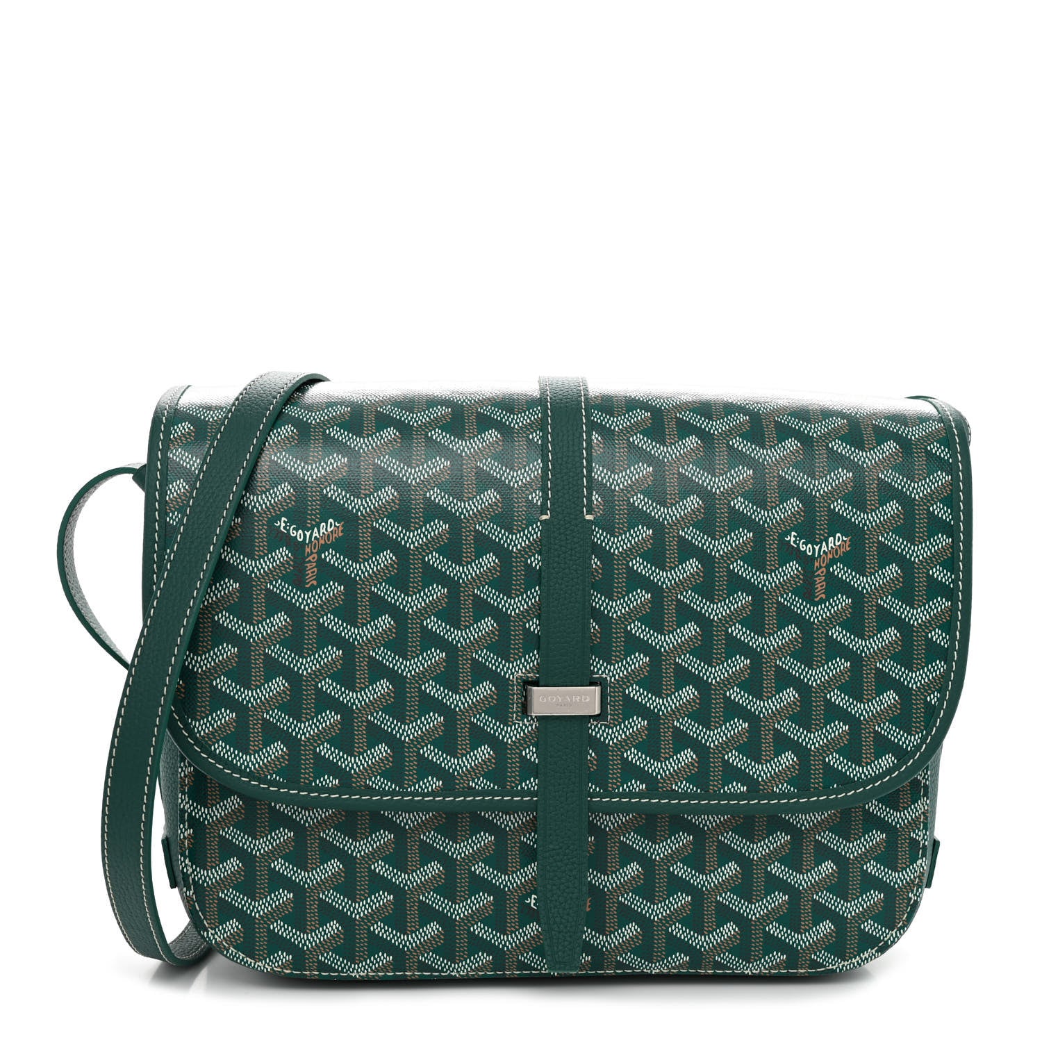 Goyard Goyardine Belvedere II MM Messenger Bag Green 1 of 10