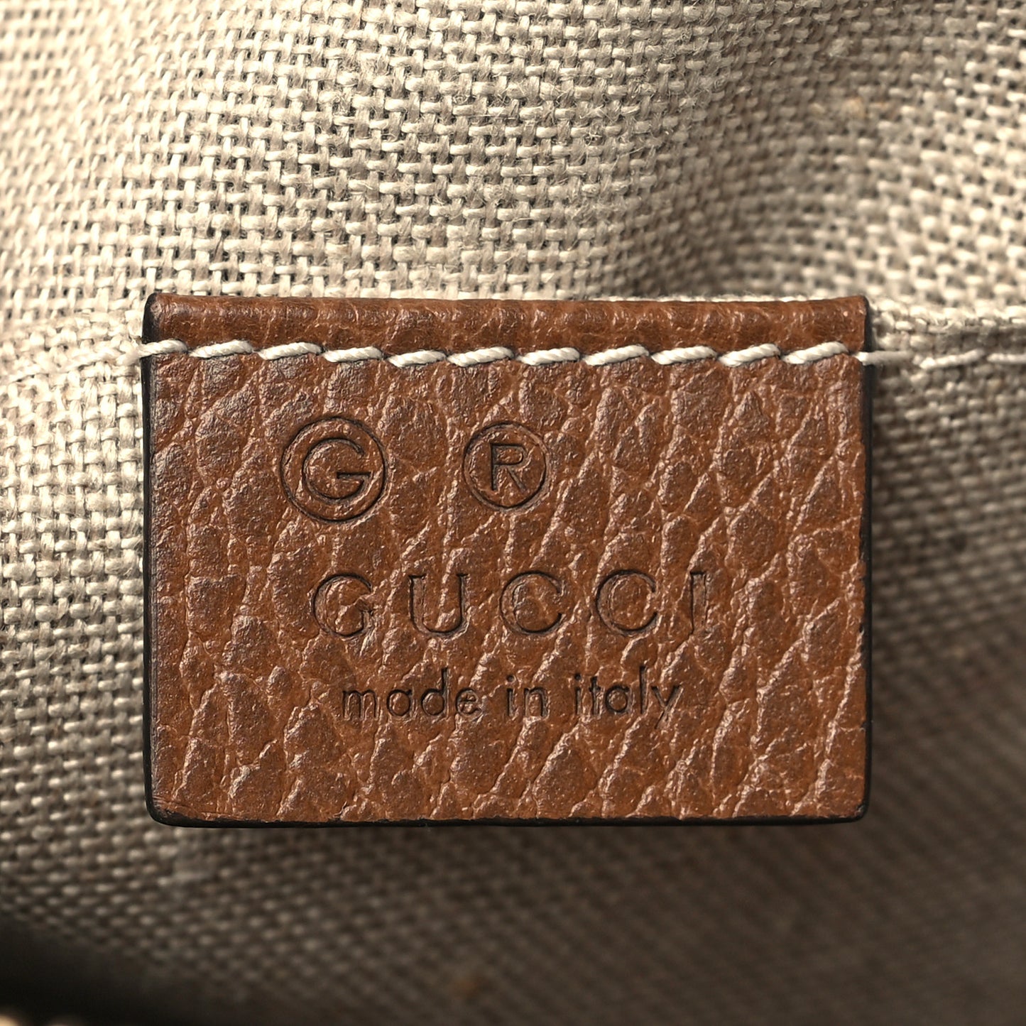 Monogram Mini Bree Messenger Bag Beige Tabacco