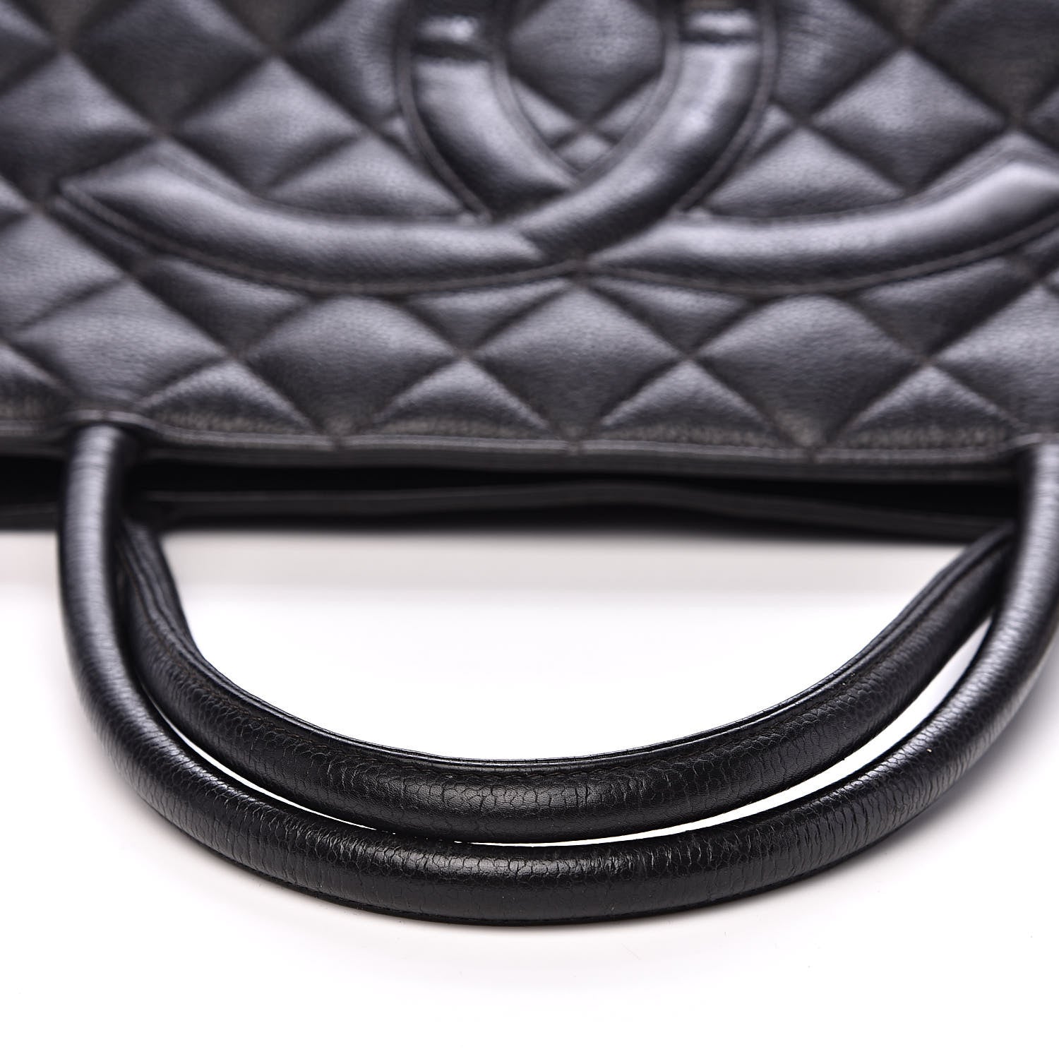 Chanel Caviar Quilted Medallion Tote Black 12 of 16