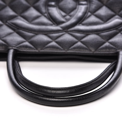 Chanel Caviar Quilted Medallion Tote Black 12 of 16