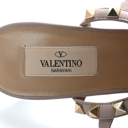 Valentino Garavani Patent Nappa Rockstud Ankle Strap 65mm Pumps 38.5 Black Poudre 6 of 8