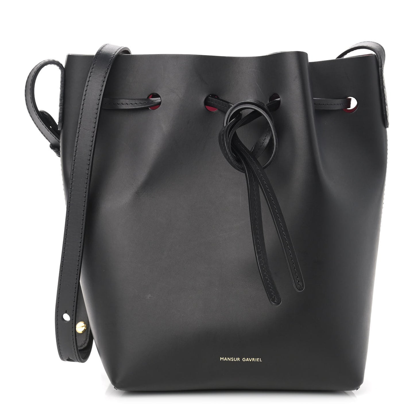 Calfskin Mini Bucket Bag Dolly Black